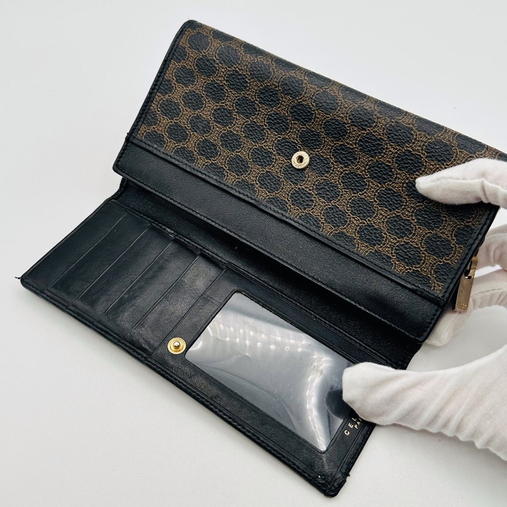 Celine Black and Brown Wallet - Picture 7 of 10